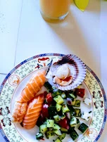 Salat Teller Muschel